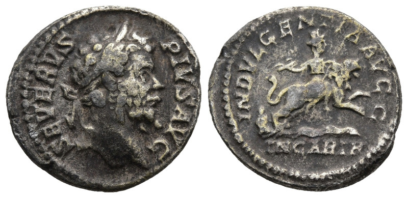 Septimius Severus (193-211 AD). Rome
AR Denarius (18,3mm 3,7g)
Obv: SEVERVS PI...