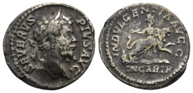 Septimius Severus (193-211 AD). Rome
AR Denarius (18,3mm 3,7g)
Obv: SEVERVS PIVS AVG. Laureate head of Septimius Severus, right.
Rev: INDVLGENTIA A...