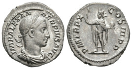 Severus Alexander (AD 222-235). Rome
AR Denarius (19,4mm 3,3g)
Obv: IMP ALEXANDER PIVS AVG. Laureate and draped bust of Severus Alexander to right....
