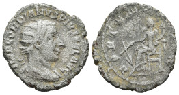 Gordian III (238-244 AD). Antioch
AR Antoninianus (21,4mm 2.9g)
Obv: IMP GORDIANVS PIVS FEL AVG. Radiate, draped and cuirassed bust of Gordian right...