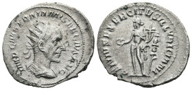 Trajan Decius (249-251 AD). Rome
AR Antoninianus (25,6mm 4,4g)
Obv: IMP C M Q TRAIANVS DECIVS AVG. Radiate, draped and cuirassed bust right.
Rev: G...