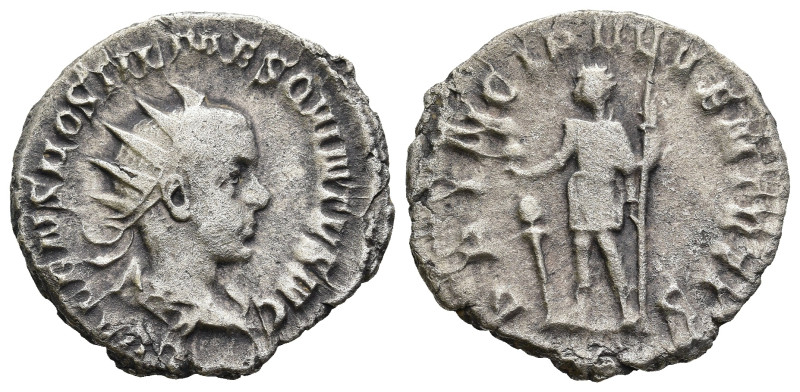 Hostilian, as Caesar (AD 250-251). Rome
AR Antoninianus (21,8mm 3,52g)
Obv: C ...