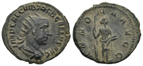 Trebonianus Gallus (AD 252-253). Rome
Antoninianus (22,8mm 3,55g)
Obv: IMP CAE C VIB TREB GALLVS AVG. Bust of Trebonianus Gallus, radiate, draped, r...
