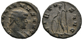 Gallienus (AD 253-268). Mediolanum
Antoninianus (20,3mm 2,7g)
Obv: GALLIENVS AVG. Radiate bust right, drapery on far shoulder.
Rev: VIRTVS AVG. Vir...