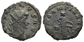Gallienus (AD 253-268). Rome.
Antoninianus (20,4mm 3,12g)
Obv: GALLIENVS AVG. Radiate head right.
Rev: ABVNDANTIA AVG / B. Abundantia standing righ...