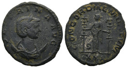 Severina (AD 270-275). Antioch
AE Antoninianus (24,1mm 3,4g)
Obv: SEVERINA AVG. Bust of Severina, diademed, draped, on crescent, right.
Rev: CONCOR...