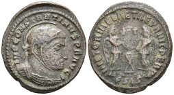 Constantine I 'the Great' (307/10-337 AD). Siscia
AE Follis (18,4mm 2,1g)
Obv: IMP CONSTANTINVS P F AVG. Laureate, helmeted and cuirassed bust right...