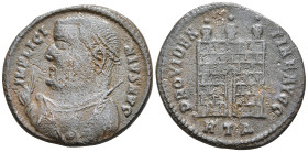 Licinius I (308-324 AD). Heraclea
AE Follis (19,6mm 2,6g)
Obv: IMP LICINIVS AVG. Laureate and draped bust to left, holding sceptre, globe and mappa...