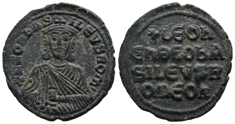 Leo VI the Wise (886-912 AD). Constantinople
AE Follis (27,9mm 7,4g)
Obv: + LЄ...