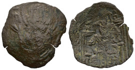 Michael VIII Palaeologus (AD 1261-1282). Constantinople.
AE Trachy (22,5mm 1,27g)
Obv: MHP-OV Nimbate half-length figure of Virgin Mary facing, oran...