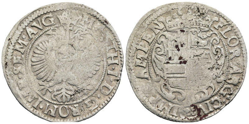 NETHERLANDS. Kampen. In the name of Matthias I (AD 1612-1619).
Gulden or 28 Stu...