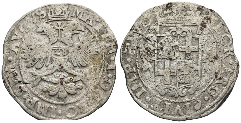 NETHERLANDS. Zwolle. In the name of Matthias I (AD 1612-1619)
Gulden or 28 Stui...