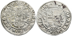 GERMANY. Emden. Ferdinand III, Holy Roman Emperor (AD 1637-1653).
Gulden or 28 Stüber (42,6mm 19,93g)
Obv: FLOR ARGEN CIVITAT EMB. Crowned and garni...