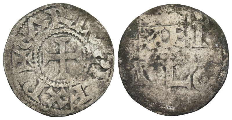 FRANCE. FEUDAL. Melle, Charles the Simple (898-923 AD)
Denier (21,4mm 1,06g)
O...