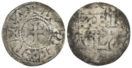 FRANCE. FEUDAL. Melle, Charles the Simple (898-923 AD)
Denier (21,4mm 1,06g)
Obv: +CARLVS REX R - Central cross
Rev: MET ALO in two lines.
Poey D'...