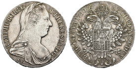 HOLY ROMAN EMPIRE. Maria Theresia (AD 1740-1780). Minted 1783-1795. Günzburg.
AR Taler 1780 (41,6mm 27,99g)
Obv: M THERESIA D G R IMP HU BO REG. Dia...