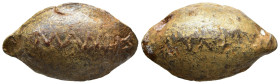 Ancient PB Sling Bullet. (Circa 4th-1st century BC)
(25,5g 30,8mm diameter)