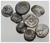8 pieces Greek silver coins / SOLD AS SEEN, NO RETURN!