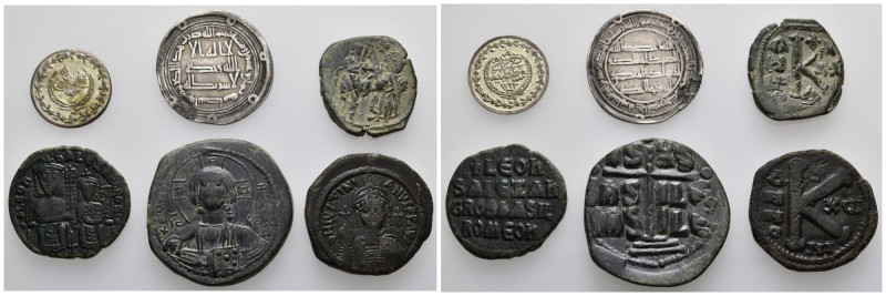 6 pieces Islamic and Byzantine coins / SOLD AS SEEN, NO RETURN!