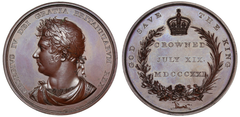 Coronation of George IV, 1821, and Native American Chief Presentation Medal [182...