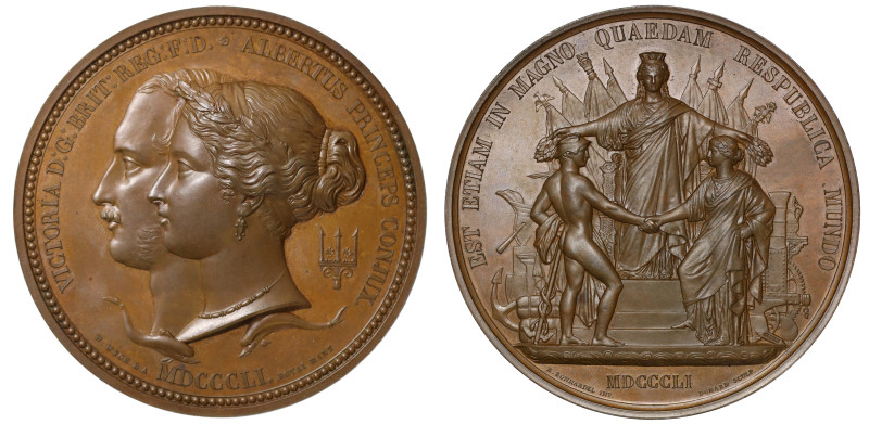 Great Exhibition of 1851, Council Medal, bronze medal by William Wyon and Joseph...