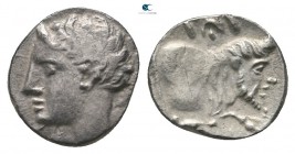 Sicily. Panormos as Ziz 405-380 BC. Litra AR