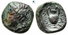 Macedon. Mende circa 400-350 BC. Bronze Æ