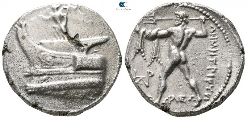 Kings of Macedon. Ephesos. Demetrios I Poliorketes 306-283 BC. Struck circa 301-...