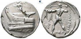 Kings of Macedon. Ephesos. Demetrios I Poliorketes 306-283 BC. Struck circa 301-295 BC. Tetradrachm AR
