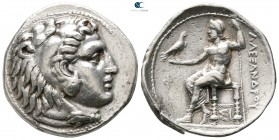 Kings of Macedon. Sidon. Antigonos I Monophthalmos 320-301 BC. In the name and types of Alexander III. Dated RY 21 of Abdalonymos (313/2 BC). Tetradra...