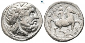Kings of Macedon. Amphipolis. Philip II of Macedon 359-336 BC. Struck under Kassander or his son Antipater. Tetradrachm AR