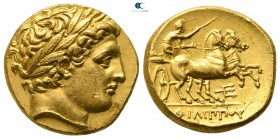 Kings of Macedon. Pella. Philip II of Macedon 359-336 BC. Struck circa 340-328 BC. Stater AV