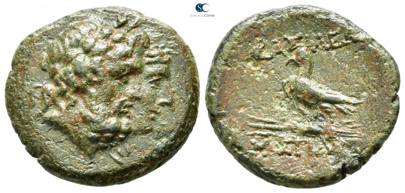 Kings of Thrace. Mostis 125-86 BC. 
Bronze Æ

22 mm., 5,96 g.

Jugate heads...