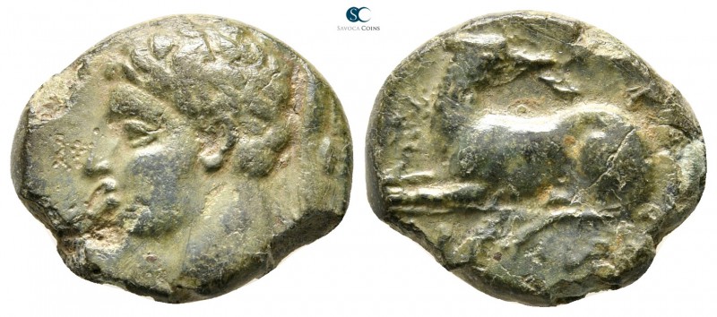 Akarnania. Argos Amphilochicon 330-300 BC. 
Bronze Æ

16 mm., 2,86 g.

Head...
