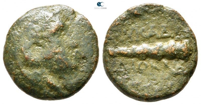 Akarnania. Leukas. ΔΙΟΚΛΗΣ (Diokles), magistrate circa 167-50 BC. 
Bronze Æ

...