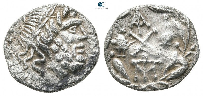Achaia. Achaian League. Lakedaimon 85 BC. 
Triobol-Hemidrachm AR

13 mm., 2,2...