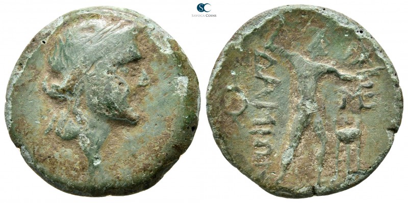 Messenia. Messene. ΔΑΜΙΩΝ (Damion), magistrate circa 280-146 BC. 
Bronze Æ

2...