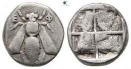 Ionia. Ephesos  circa 340-330 BC. Drachm AR