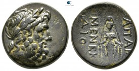 Phrygia. Apameia 88-40 BC. Menek–, son of Diod–, eglogistes. Bronze Æ