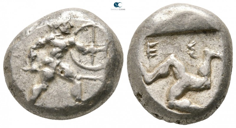 Pamphylia. Aspendos 465-430 BC. 
Stater AR

18 mm., 10,92 g.

Warrior advan...
