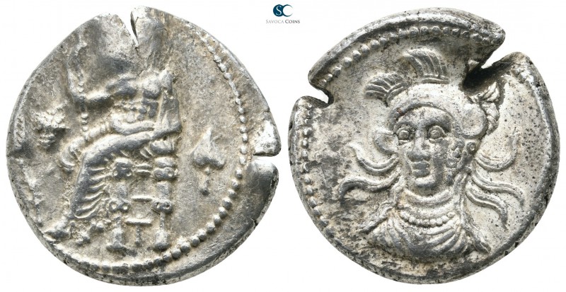 Cilicia. Tarsos. Balakros, Satrap of Cilicia. 333-323 BC. 
Stater AR

25 mm.,...
