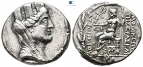 Seleucis and Pieria. Laodikeia ad Mare 81-17 BC. Dated CY 16=66/5 BC. Tetradrachm AR