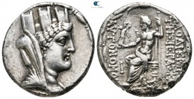 Seleucis and Pieria. Laodikeia ad Mare 81-17 BC. Dated CY 10=72/1 BC. Tetradrachm AR. Aradian Standard