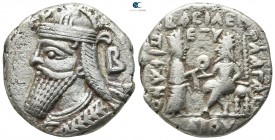 Kings of Parthia. Seleukia. Vologases IV AD 147-191. Tetradrachm AR