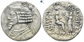 Kings of Parthia. Seleukia. Phraates IV 38-2 BC. Tetradrachm AR