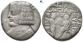 Kings of Parthia. Seleukia. Vardanes II AD 57-58. Tetradrachm AR