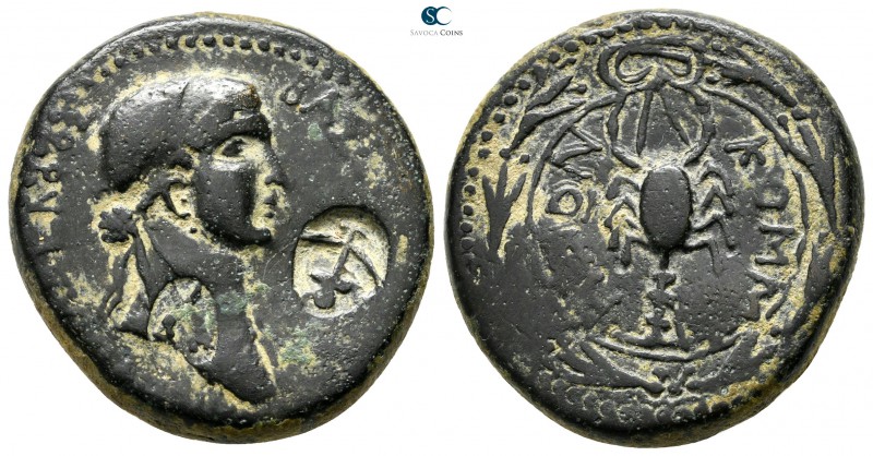 Kings of Commagene. Iotape AD 38-72. 
Bronze Æ

28 mm., 14,86 g.

ΒΑΣ[ΙΛΙΣΣ...