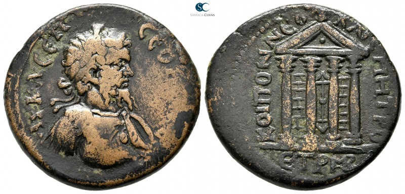 Pontos. Neocaesarea. Septimius Severus AD 193-211. Dated CY 146=AD 209/10
Bronz...