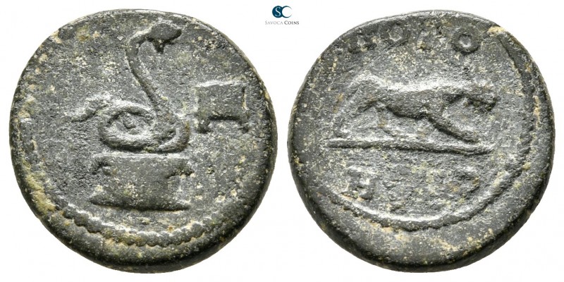 Lesbos. Pordosilene (or Poroselene). Pseudo-autonomous issue circa AD 1-200. 
B...