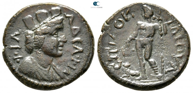 Lydia. Philadelphia. Pseudo-autonomous issue circa AD 193-211. ΔΟΚΙΜΟΣ (Dokimos)...